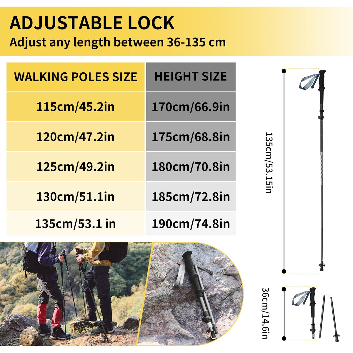 Naturehike Gale Terk PRO Trekking Poles