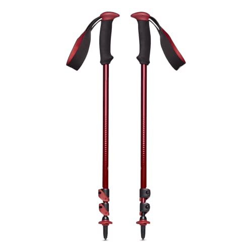 BLACK DIAMOND Trail Back Trekking Poles, Pair of 2 Lightweight Collapsible Aluminum Hiking Sticks for Trekking & Backpacking