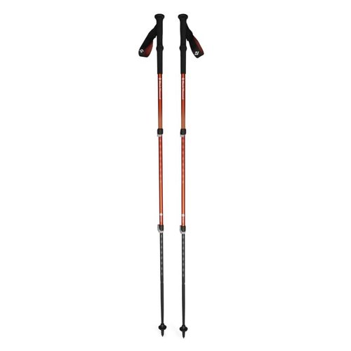 Black Diamond Trail Back Trekking Poles, Pair of 2 Lightweight Collapsible Aluminum Hiking Sticks for Trekking & Backpacking, Burnt Sienna