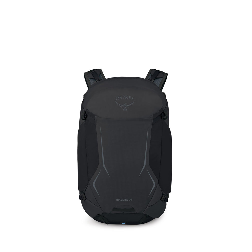 Osprey Hikelite 26L Durable Hiking Backpack - Travel Daypack with Rain Cover for Men and Women, Raven Black