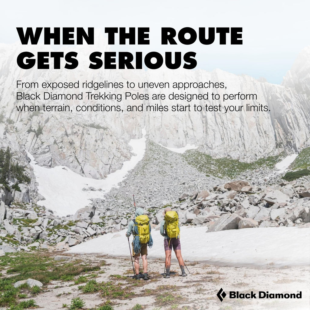 BLACK DIAMOND Distance Carbon Z Trekking Poles (Pair) | Ultralight Carbon Fiber | Z-Pole Folding Design | for Running & Hiking | Desert Sky | 110 cm
