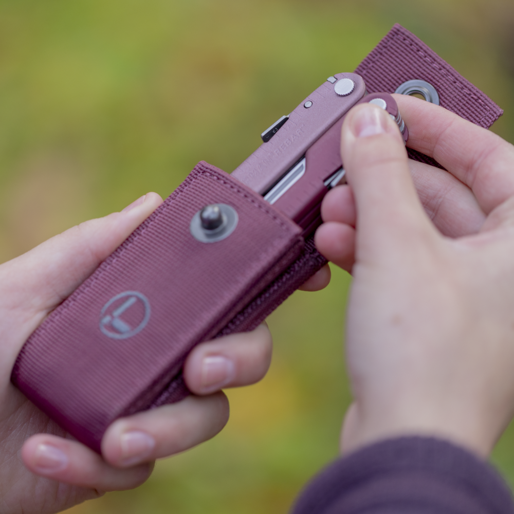 Leatherman Rebar Heathered Cranberry Pliers Multi-tool