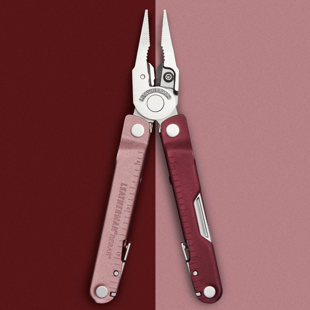 Leatherman Rebar Heathered Cranberry Pliers Multi-tool