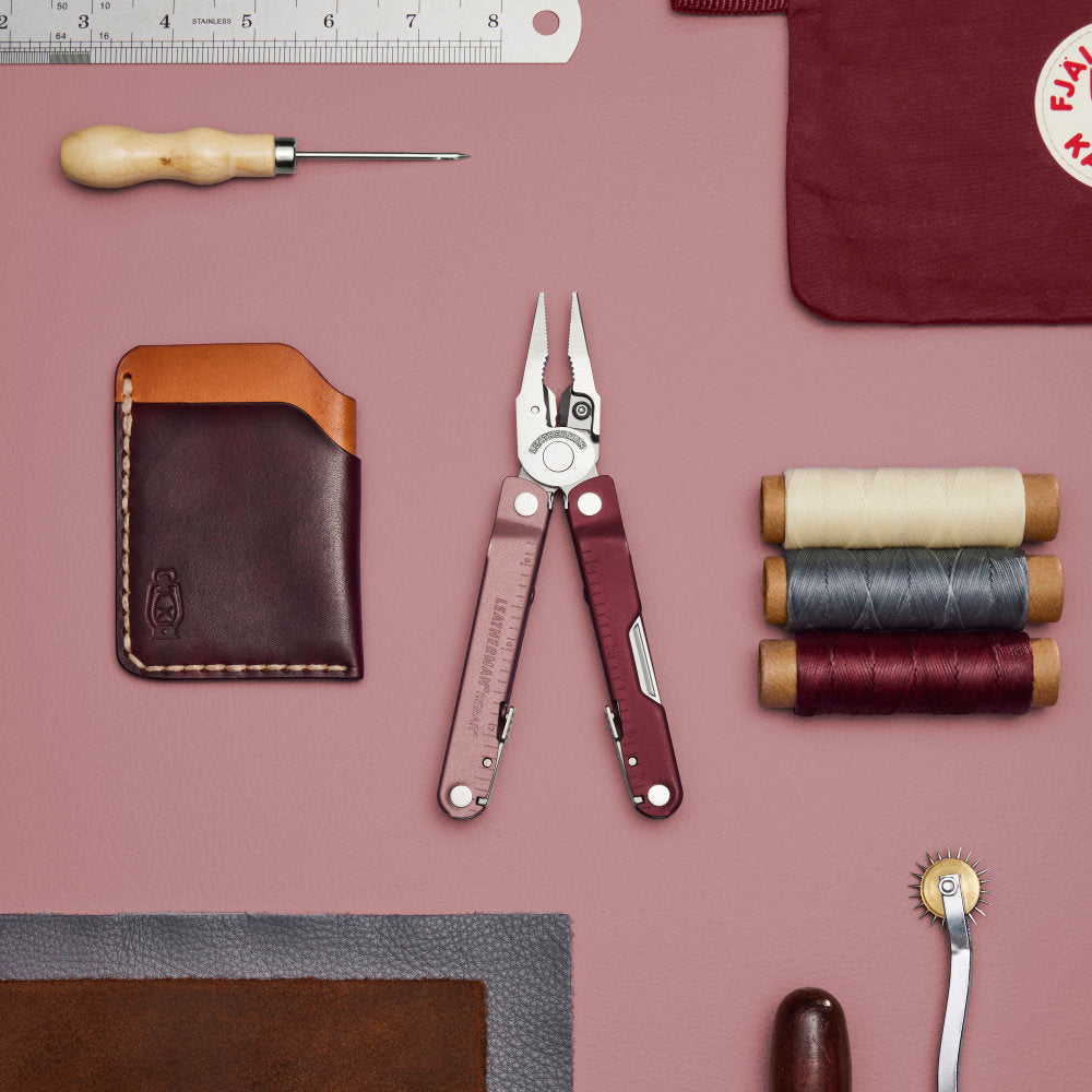 Leatherman Rebar Heathered Cranberry Pliers Multi-tool