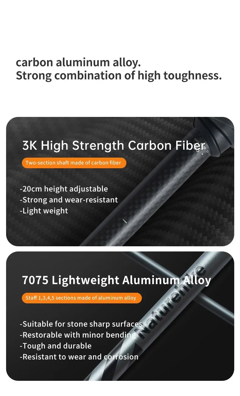 Climbing Sticks Ultralight Outdoor Folding Trekking Poles