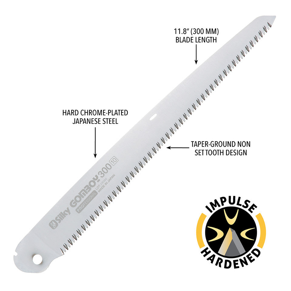 Silky Gomboy Folding Saw - Straight - Medium Teeth (121-xx)